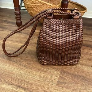 Nine West Woven Leather Handbag
